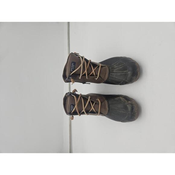 Sperry Shoes - Sperry Syren Gulf Zip Brown Faux Leather Winter Duck Boots STS80524 Womens SZ 7M